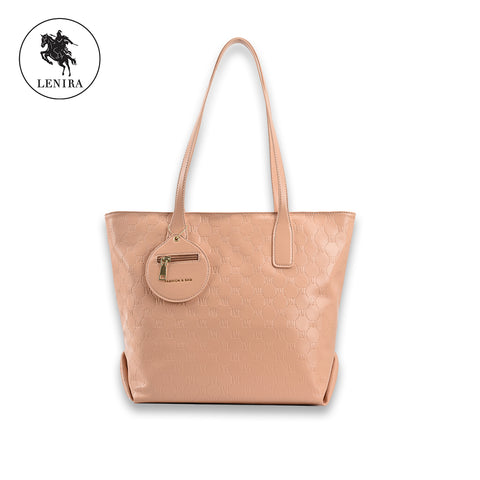 Lenira (L030) กระเป๋าสะพายไหล่ใบใหญ่ แถมกระเป๋าใบจิ๋วด้านหน้า