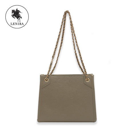 Lenira (L103)  กระเป๋าทรงเหลี่ยมปั้มลายน่ารัก